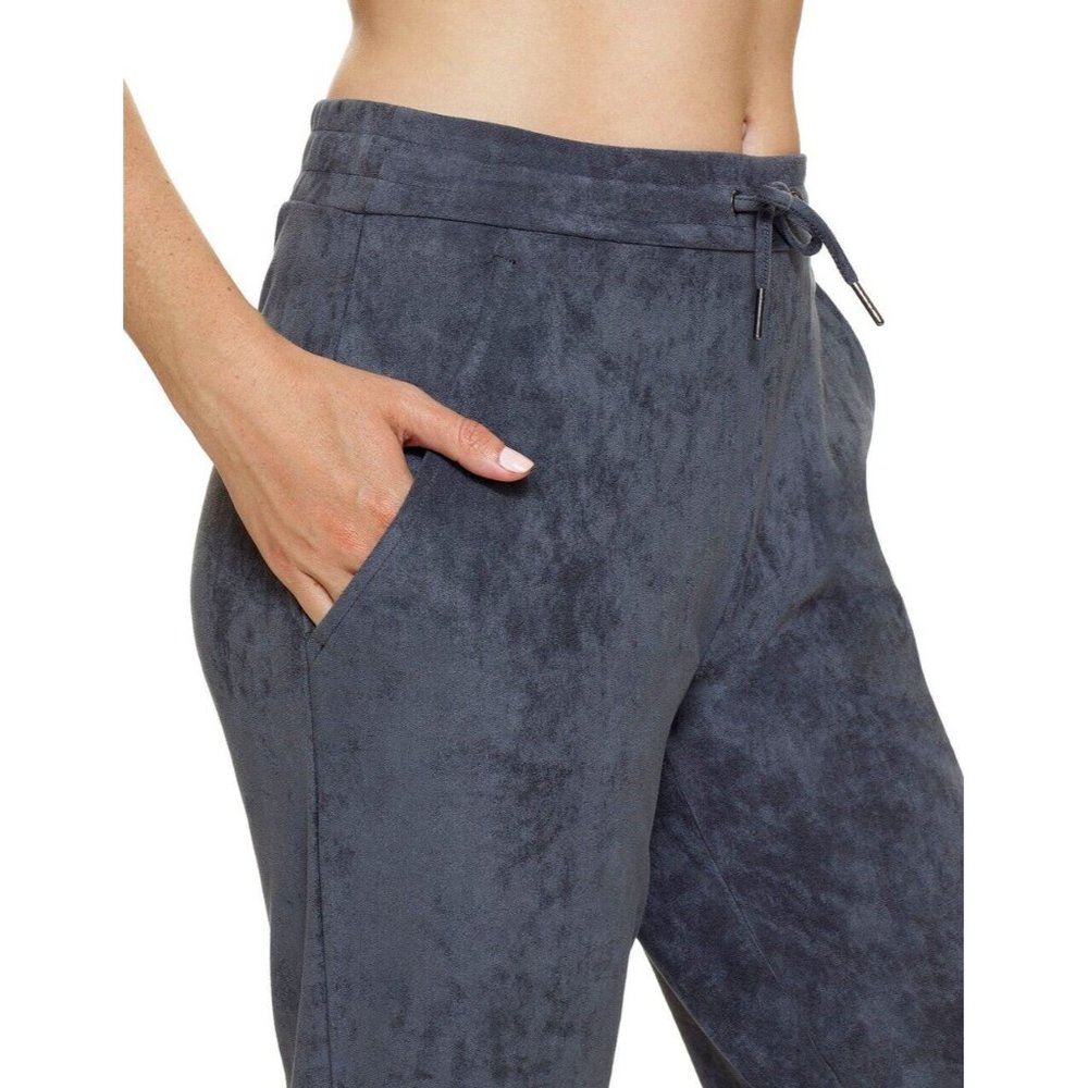 HUE U23748 Vegan Suede Relaxed Fit Jogger Grey ( XS )